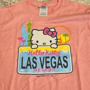 NWOT Hello Kitty Las Vegas youth medium pink 🩷 Tshirt